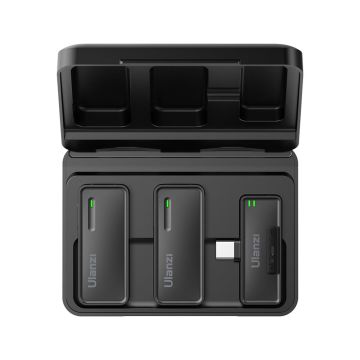 Ulanzi UW-MIC Kablosuz İkili Kayıt Yaka Mikrofonu - Type-C