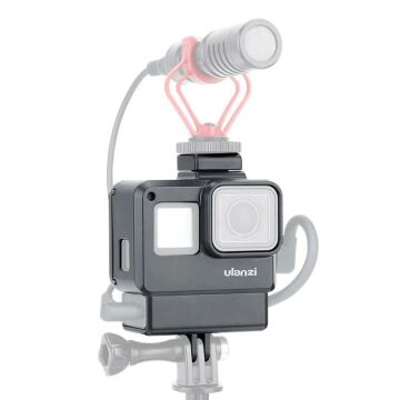 Ulanzi V2 Gopro Hero 5 6 7 Mikrofon Yuvalı Çerçeve