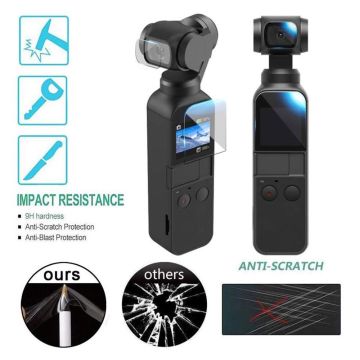 Dji Osmo Pocket 1. & 2. Versiyon Ekran ve Lens Koruyucu Jelatin