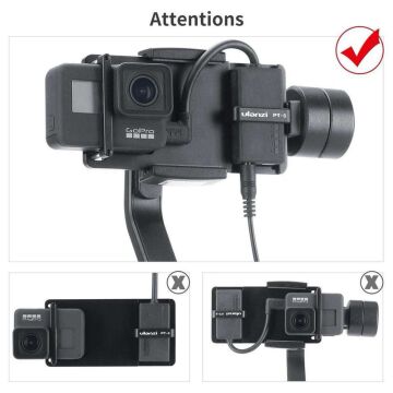 DJI Osmo Mobile Gimbalda Aksiyon Kamera Kullanma Parçası