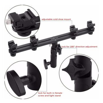 Tepe Flaşları İçin Dörtlü Şemsiye Bağlantı Aksesuarı