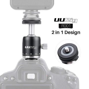 UURig R001 Top Kafa (Ball Head) Tripod Kafa