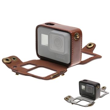 Gopro Hero 5/6/7 Askılı Deri Kılıf