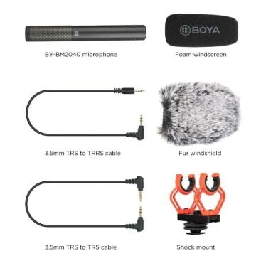 Boya BY-BM2040 Super-Cardioid Shotgun Mikrofon