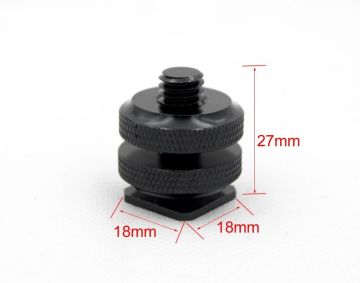 Flash Girişini 3/8 inç Vidaya Dönüştürücü Adaptör