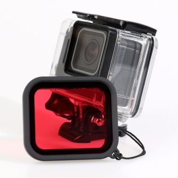 Gopro Hero 5/6/7 Sanger Housing İçin Kırmızı Filtre