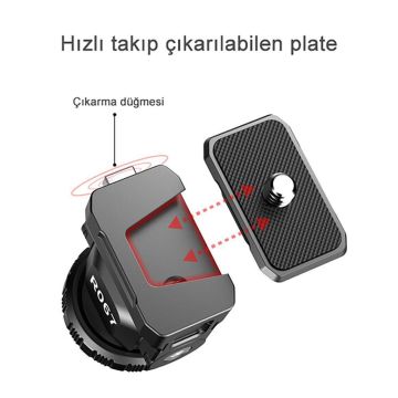 UURig R067 Kamera Monitör Bağlantı Aparatı