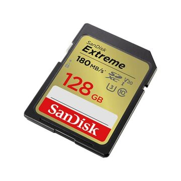 Sandisk Extreme 128GB 180mb/s SDXC Hafıza Kartı