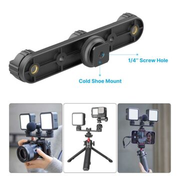 Ulanzi PT-23 Üçlü Hot Shoe Bağlantı Çoğaltıcı