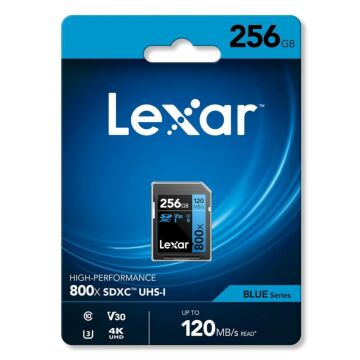Lexar 256GB High-Performance 800x 120MB/s SDXC UHS-I Hafıza Kartı - LSD0800256G-BNNNU