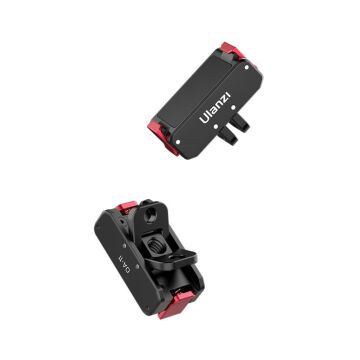 Ulanzi OA-11 Osmo Action 3/4/5 Uyumlu Manyetik Katlanabilir Çift Bağlantı Aparatı 2843A