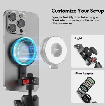 Ulanzi MT30 Mıknatıslı Karabinalı Esnek Tripod T137 - Siyah