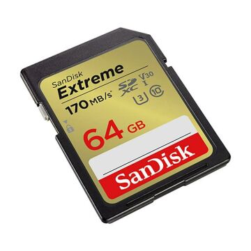 Sandisk Extreme 64GB 170mb/s SDXC Hafıza Kartı