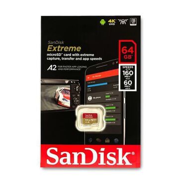 Sandisk Extreme 64GB 160mb/s MicroSDXC Hafıza Kart