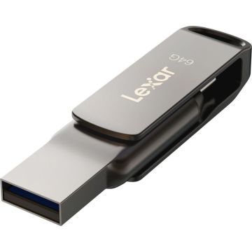 Lexar 64GB JumpDrive Dual Drive D400 USB 3.1 Gen 1 USB-C / USB-A - LJDD400064G-BNQNG