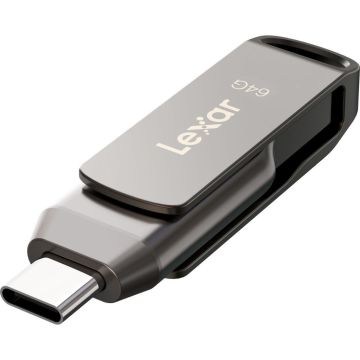 Lexar 64GB JumpDrive Dual Drive D400 USB 3.1 Gen 1 USB-C / USB-A - LJDD400064G-BNQNG