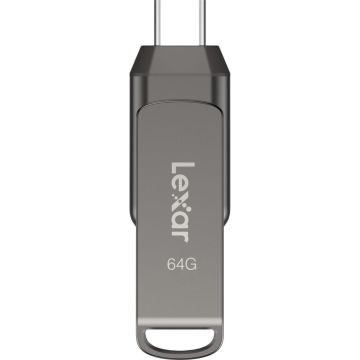 Lexar 64GB JumpDrive Dual Drive D400 USB 3.1 Gen 1 USB-C / USB-A - LJDD400064G-BNQNG