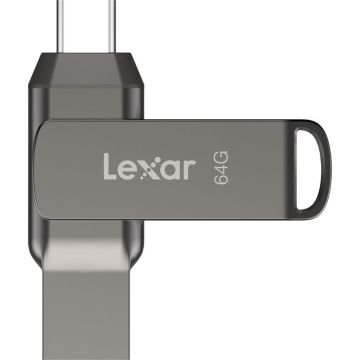 Lexar 64GB JumpDrive Dual Drive D400 USB 3.1 Gen 1 USB-C / USB-A - LJDD400064G-BNQNG