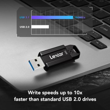 Lexar 64GB JumpDrive S80 USB 3.1 Gen 1 USB-A Flash Drive - LEXAR LJDS080064G-BNBAG