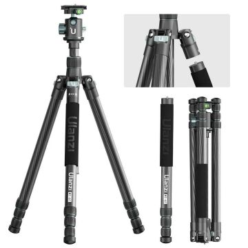 Ulanzi MT-61 Carbon Fiber Hafif Taşınabilir Travel Tripod Monopod