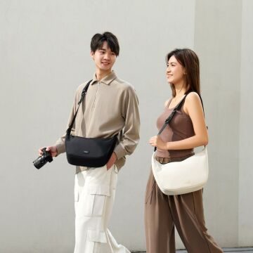 Ulanzi Halfmoon Crossbody Kamera Omuz Çantası Gri - B160