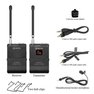 Boya BY-WFM12 VHF Profesyonel Wireless Mikrofon