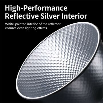 Ulanzi HT002 7 inç Standart Bowens Tipi Işık Reflektör ve Difüzör - L008