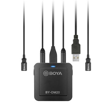 Boya BY-DM20 Pc Telefon İkili Yaka Mikrofonu Kit