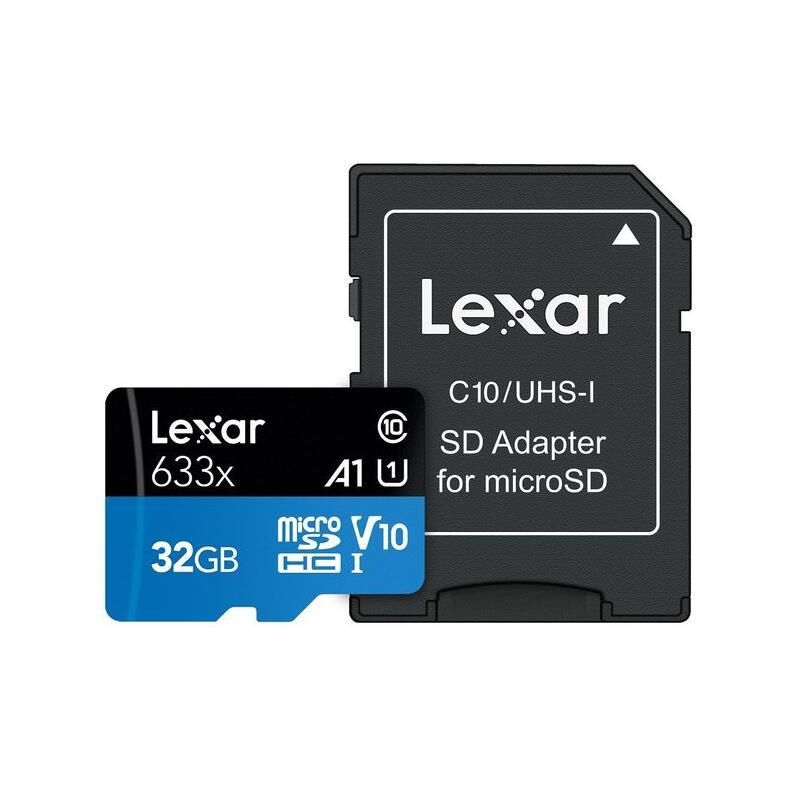 Lexar 32GB 633x 100 Mb/s MicroSDHC Hafıza Kartı