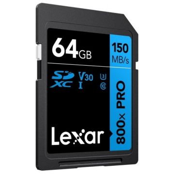 Lexar 64GB 800x Pro 150Mb/s SDXC Hafıza Kartı