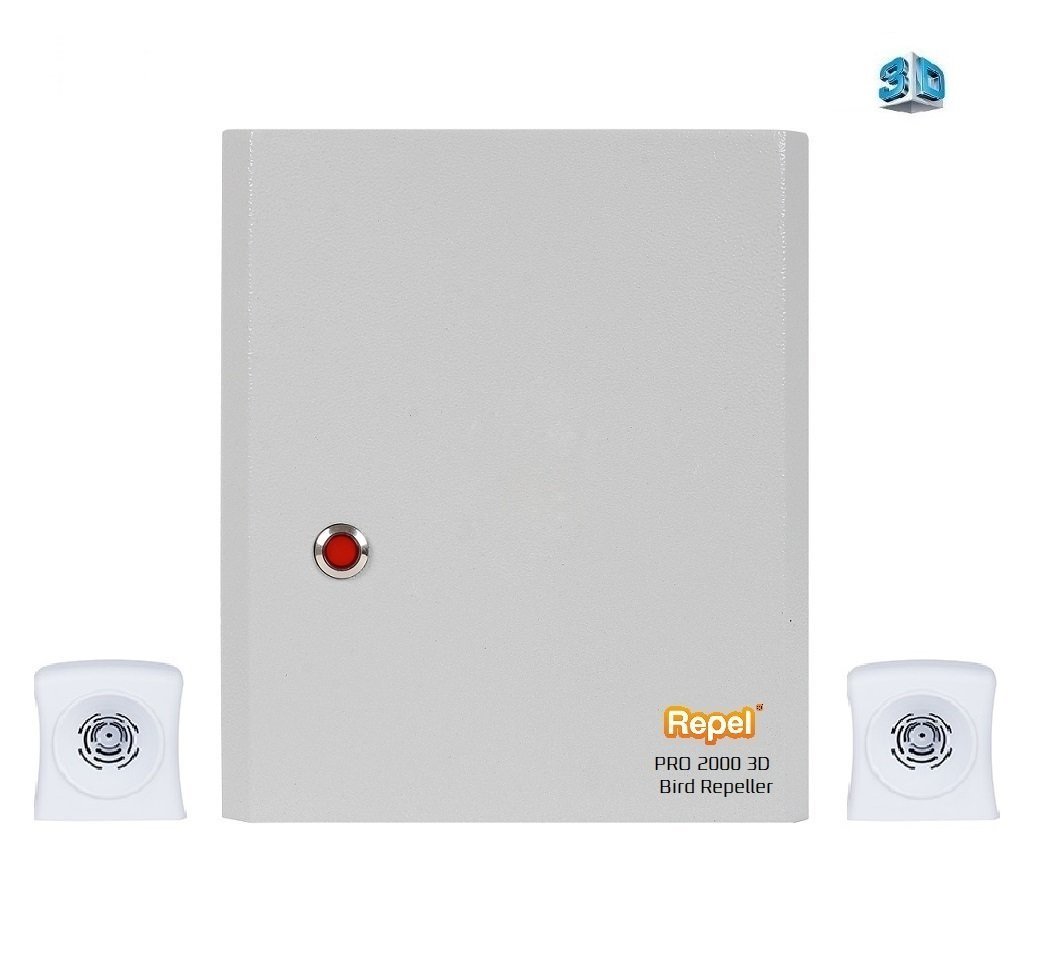 Kuş Kovucu Repel PRO PC 2000 3D Profesyonel Elektronik Kuş Savar Cihaz
