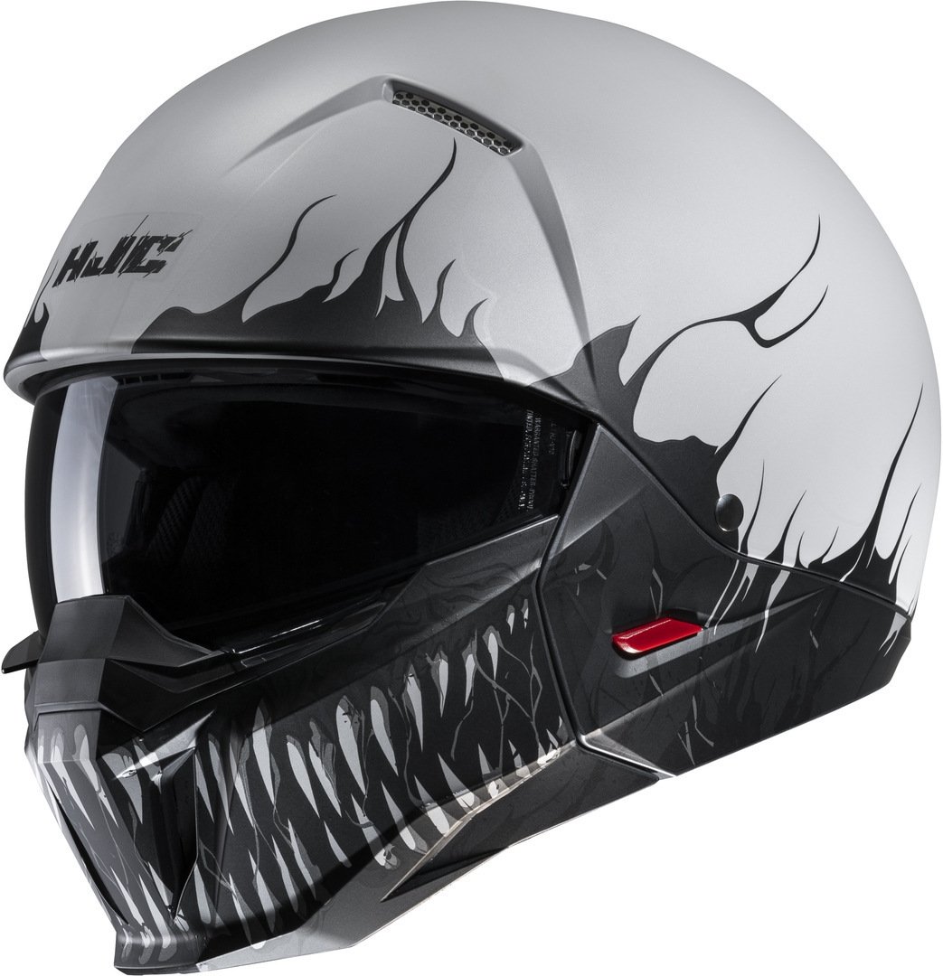 HJC i20 Scraw Jet Modüler Kask Gri/Siyah