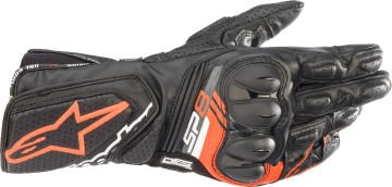 Alpinestars SP-8 V3 Deri Motosiklet Eldiveni Siyah