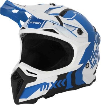 Acerbis Profile 5 Motocross Kask Beyaz/Mavi