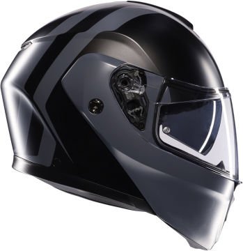 AGV Streetmodular Resia Kapalı Kask Mat Siyah  Gri