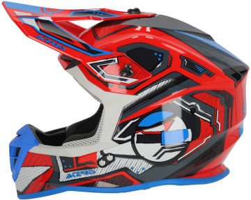 Acerbis Linear Graphic 2024 Motocross Kask Kırmızı