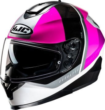 HJC C70N Kapalı Kask Alia Beyaz-Pembe-Siyah