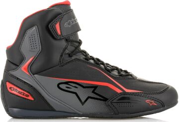 Alpinestars Faster-3 Motosiklet Ayakkabı Siyah/Gri/Kırmızı