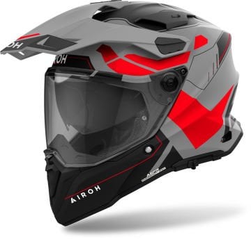 Airoh Commander 2 Reveal Kask Gri/Kırmızı