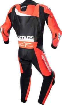 Alpinestars GP Plus V4 1 Parça Motosiklet Deri Tulum Siyah-Beyaz-Kırmızı