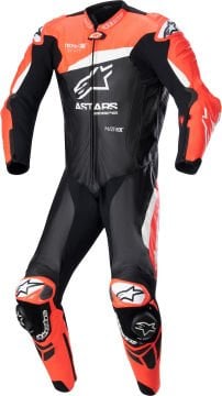 Alpinestars GP Plus V4 1 Parça Motosiklet Deri Tulum Siyah-Beyaz-Kırmızı