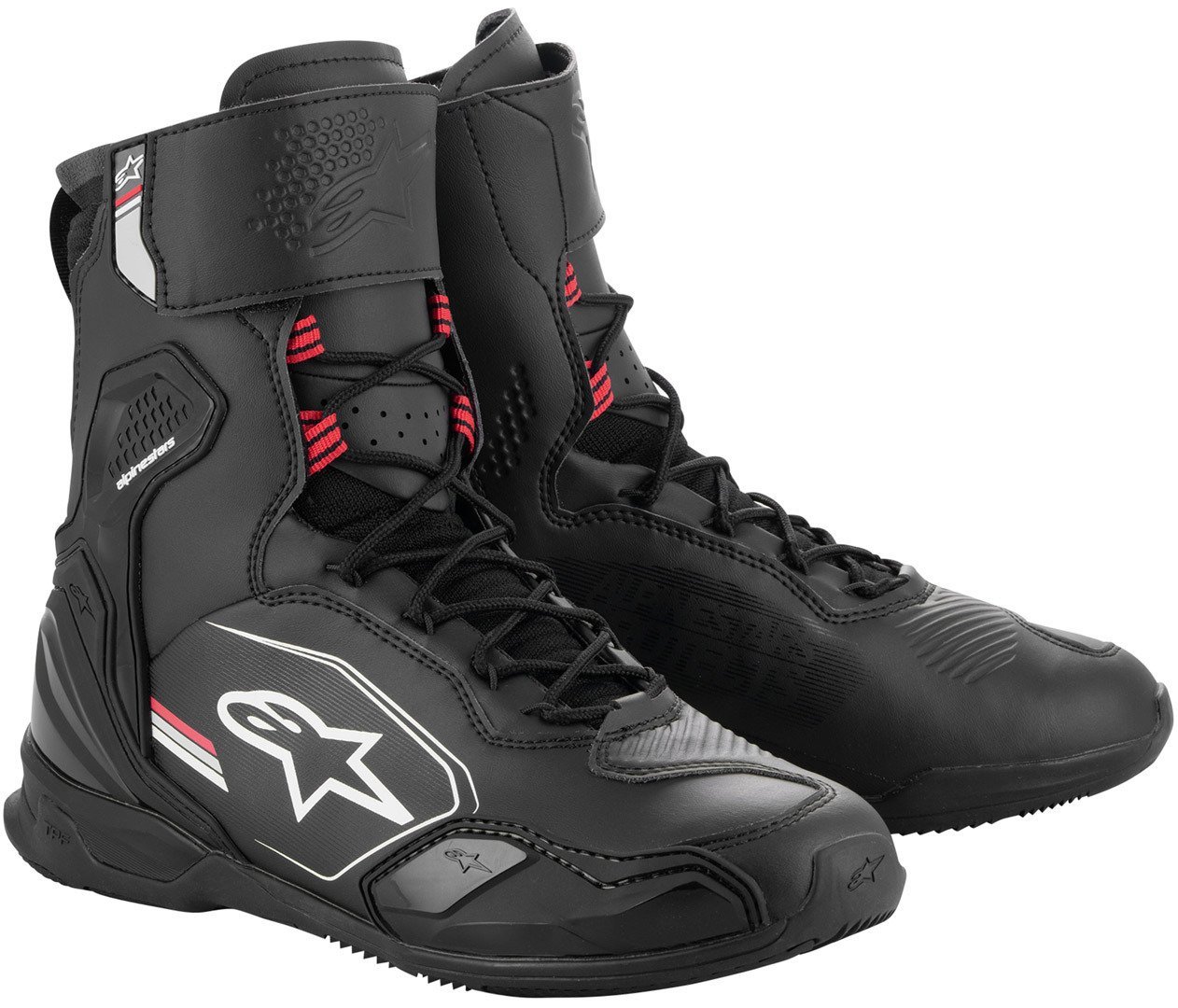 Alpinestars Superfaster Motosiklet Ayakkabı Siyah/Kırmızı/Gri