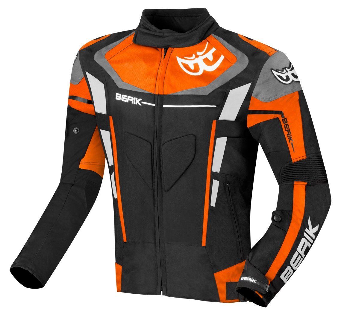 Berik Torino Evo Waterproof Motosiklet Mont Siyah/Turuncu