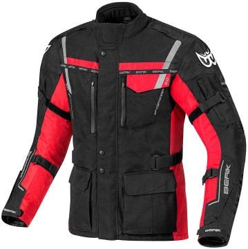 Berik Torino Waterproof Motosiklet Mont Siyah/Kırmızı