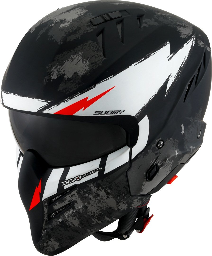 Suomy Armor Hi Volt Kask Siyah/Beyaz