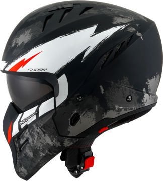 Suomy Armor Hi Volt Kask Siyah/Beyaz