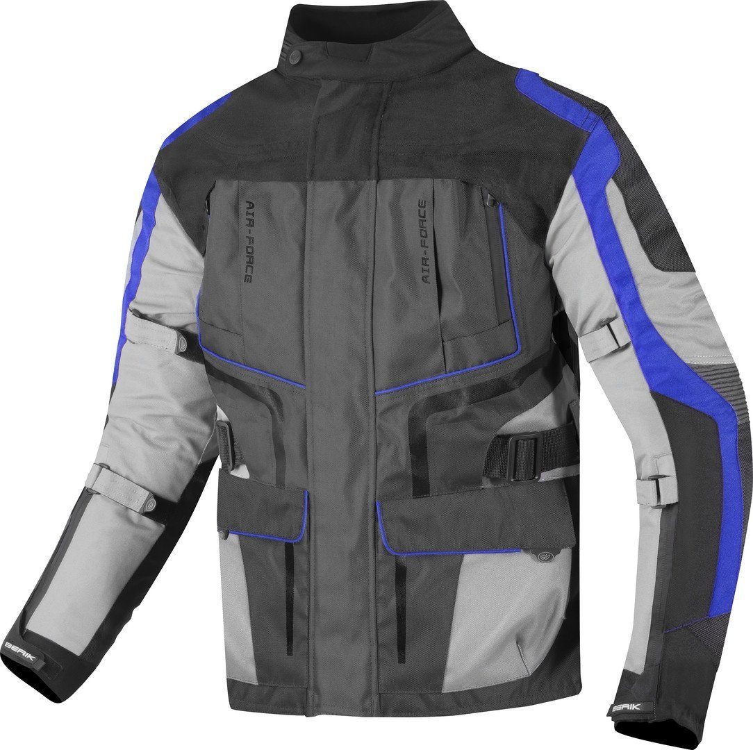 Berik Safari Waterproof 3in1 Motosiklet Mont Siyah/Mavi