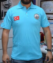 Zirve Dağcılık Turkuaz Yakalı Tişört