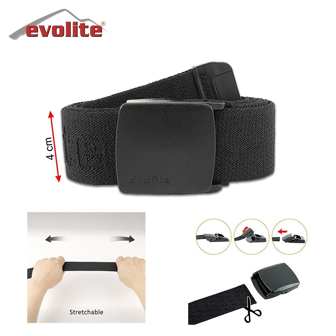 Evolite Outdoor Stretch Kemer 4cm