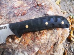 Nomads Ilanku Siyah El Yapımı Inox 4116 Paslanmaz Çelik Bushcraft Bıçak Av ve Kamp Bıçağı